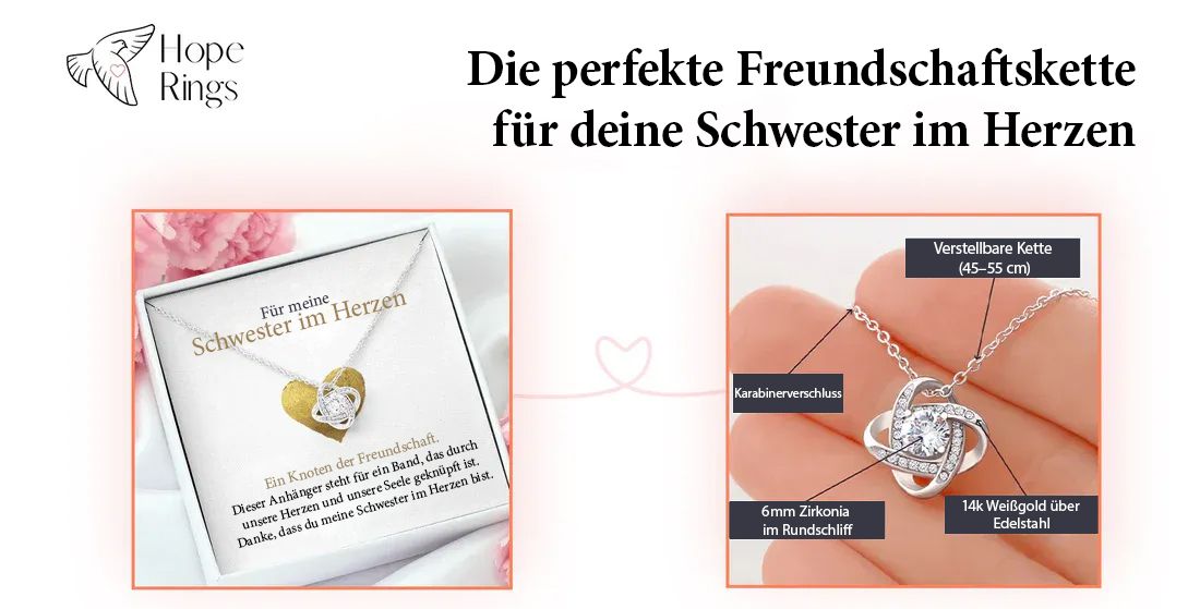 Einzigartige Freundschaftskette für deine „unbiologische“ Schwester auswählen