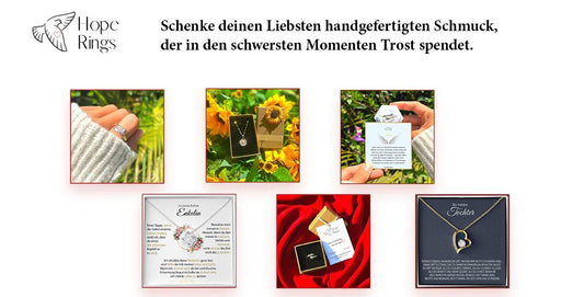 Schenke deinen Liebsten handgefertigten Schmuck, der Hoffnung schenkt!