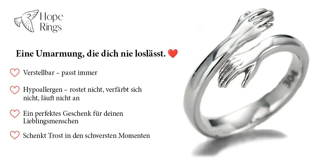 Umarmungsringe zum Gedenken an geliebte Menschen: Eine Umarmung, die für immer hält!