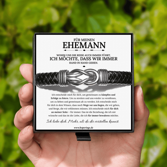 Armband „Für meinen Mann – für immer verbunden“