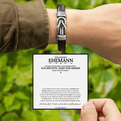 Armband „Für meinen Mann – für immer verbunden“