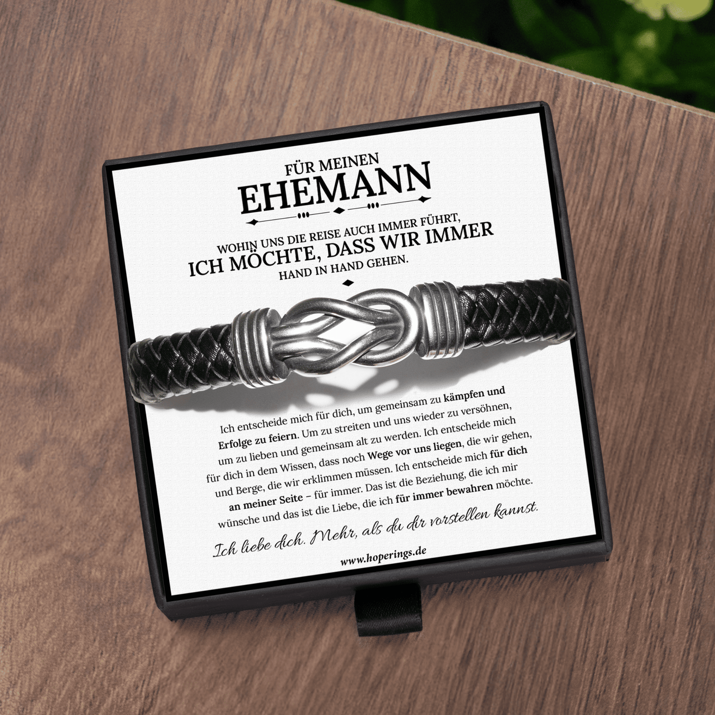 Armband „Für meinen Mann – für immer verbunden“